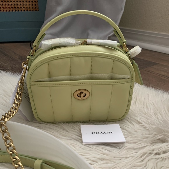 Coach Lunchbox Top Handle With Quilting - Picture 7 of 13